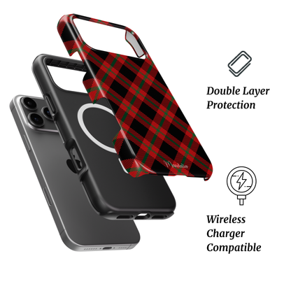 MagSafe Tough Phone Case|Crimson Check