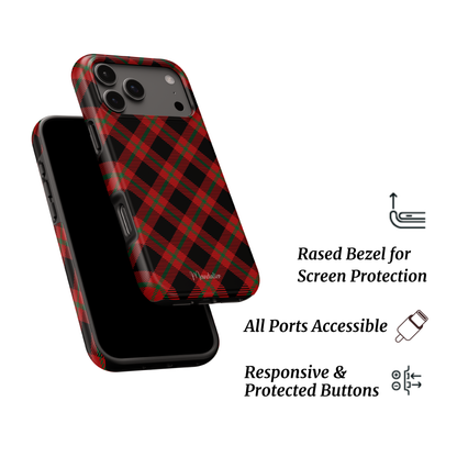MagSafe Tough Phone Case|Crimson Check