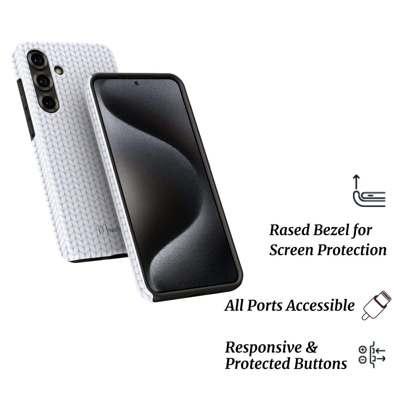 Tough Phone Case|Frosted Knit