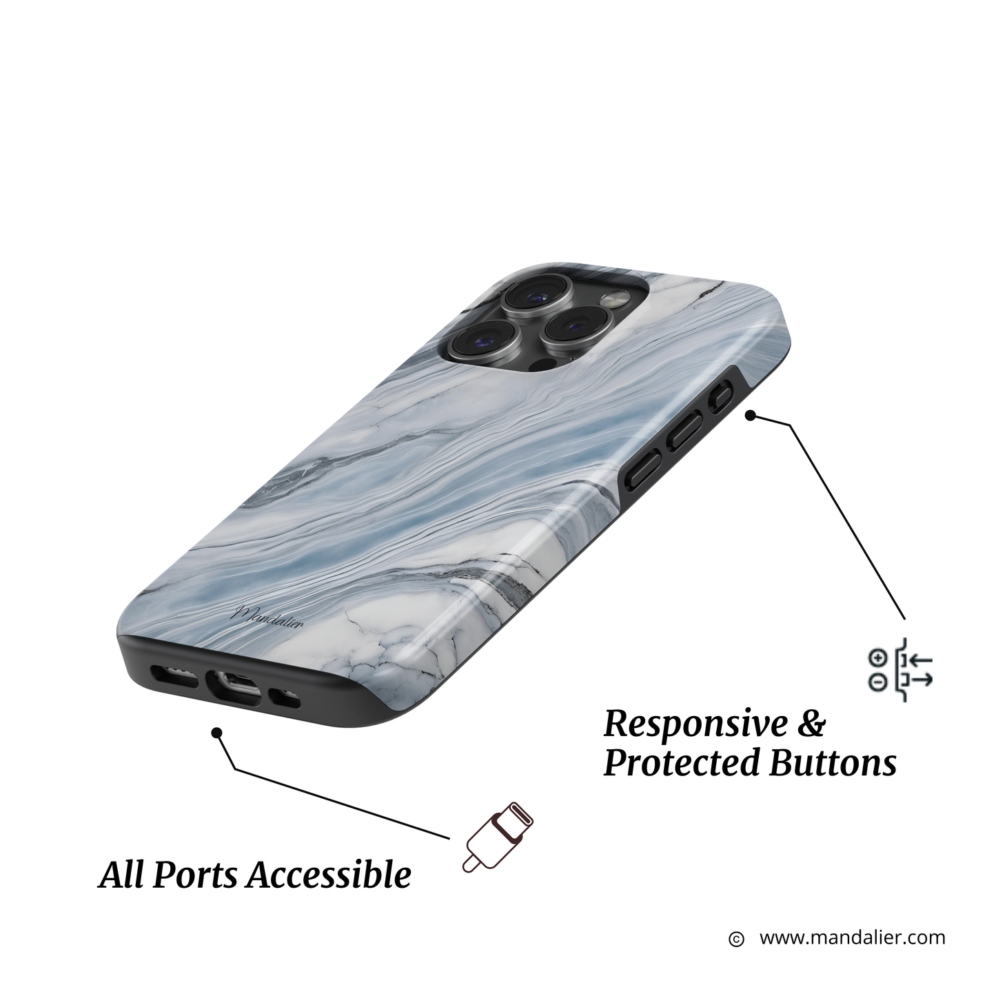 MagSafe Tough Phone Case|Arctic Veins