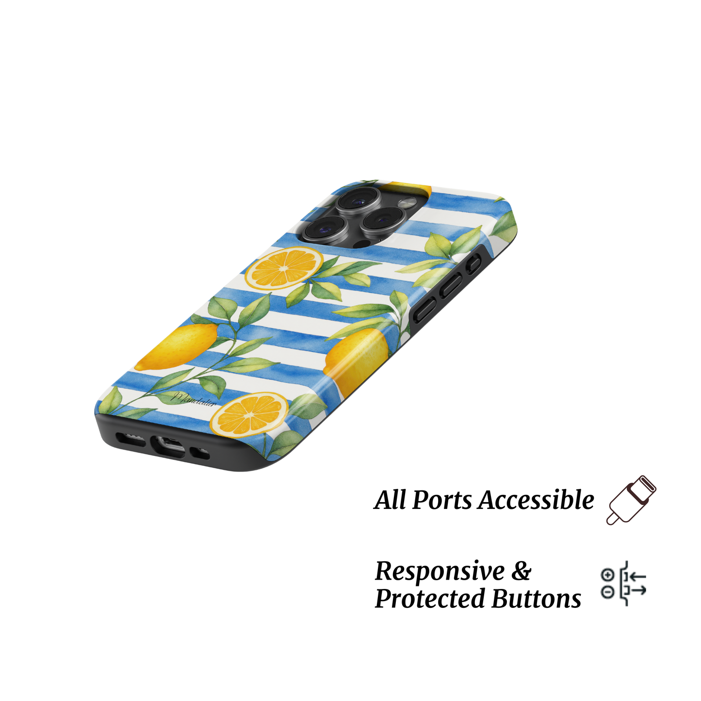 Tough Phone Case|Blue Citrus Charm