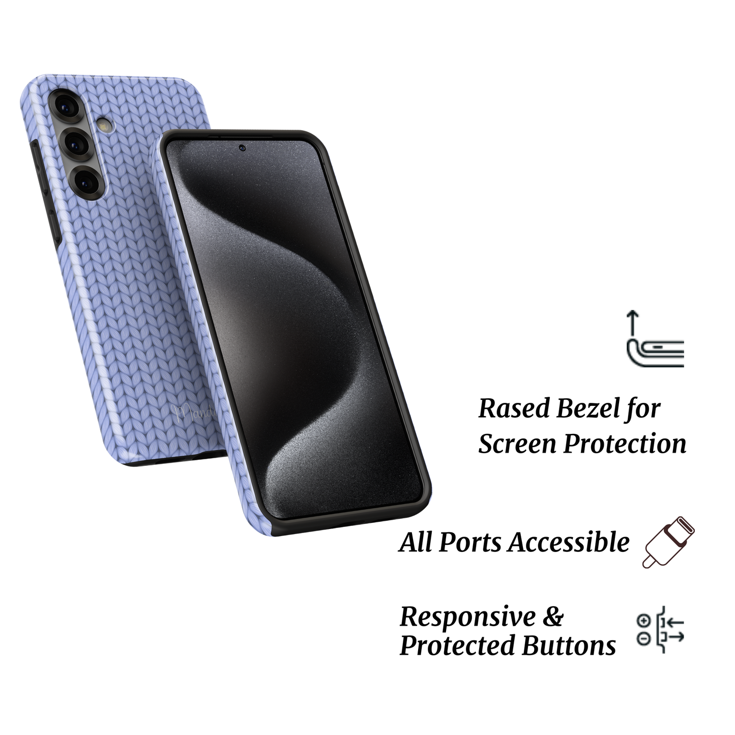 Tough Phone Case|Powder Blue Comfort