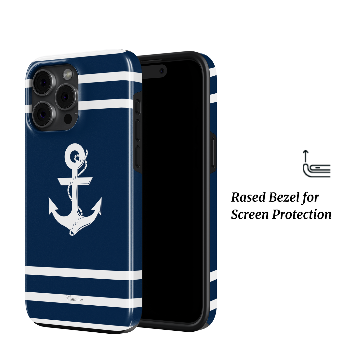 Tough Phone case|Nautical Anchor Lines