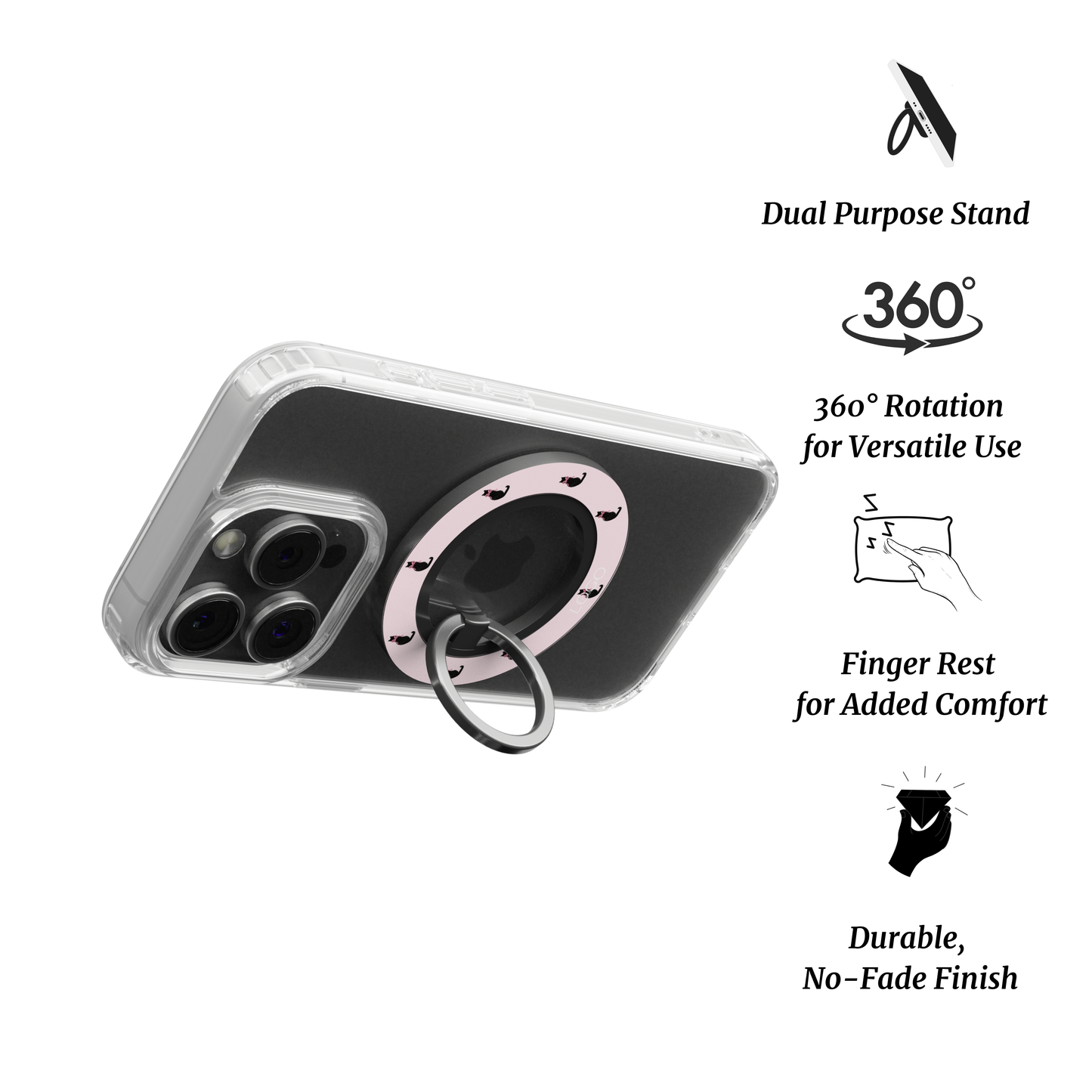 Midnight Whiskers Ring Holder