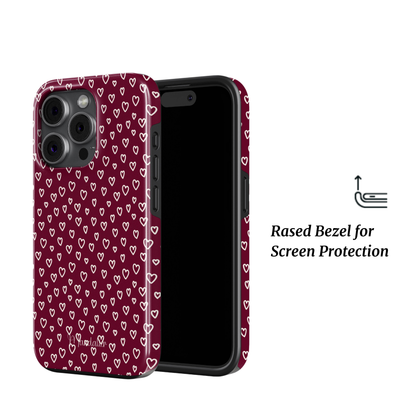 MagSafe Tough Phone Case|Burgundy Beats