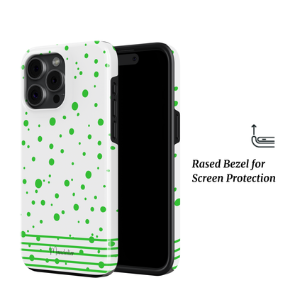 Tough Phone Case|Lime Sprinkle Striped Sprinkles