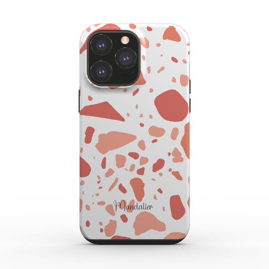 Tough Phone Case|Coral Terrazzo