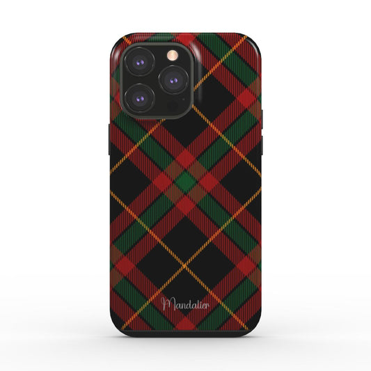 Tough Phone Case|Holiday Night Plaid