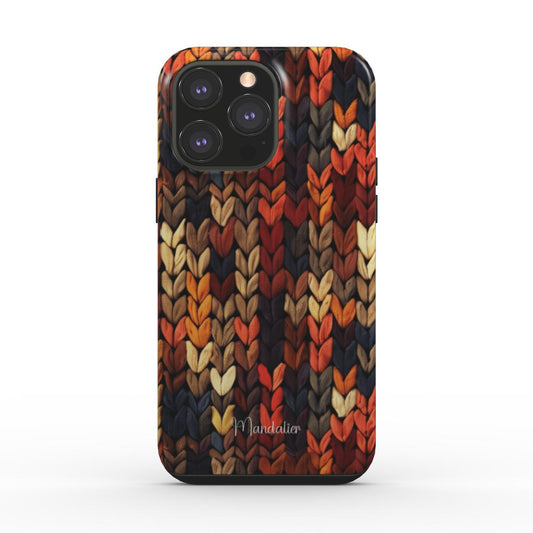 Tough Phone Case|Warm Hues Knit