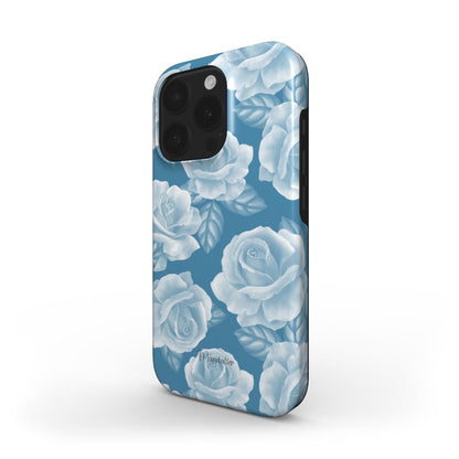 MagSafe Tough Phone Case|Roses in Blue