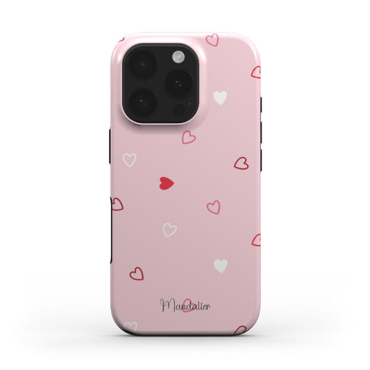 Love Whispers MagSafe Tough Phone Case with a romantic Valentine’s design.