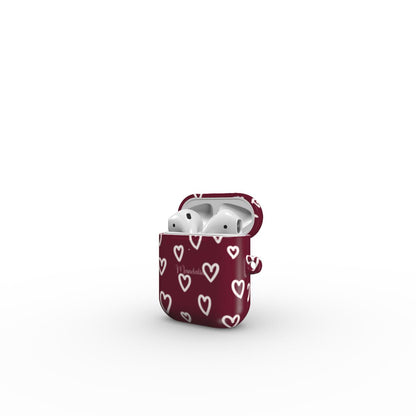 Apple AirPods 1/2 Tough Case|Burgundy Beats