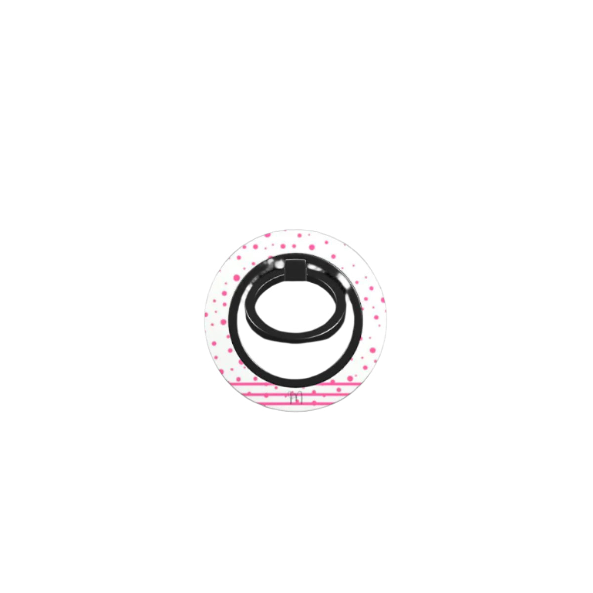 Ring Holder | Pink Sherbet Striped Sprinkles – Pink-striped phone ring holder with sprinkle details for sweet, secure, and stylish phone handling.