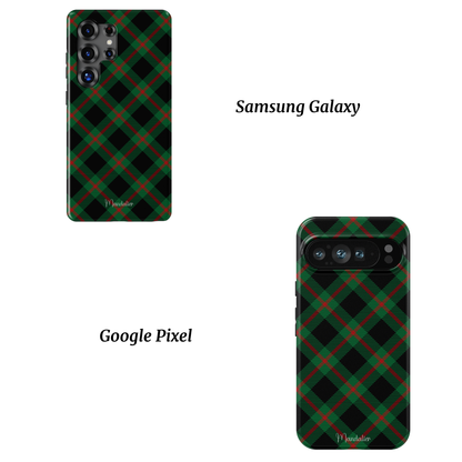 Tough Phone Case|Emerald Plaid