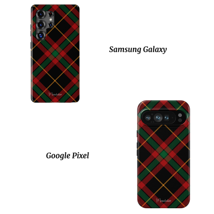 Tough Phone Case|Holiday Night Plaid