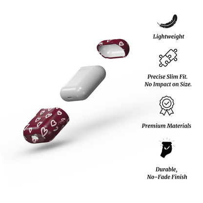 Apple AirPods 1/2 Tough Case|Burgundy Beats