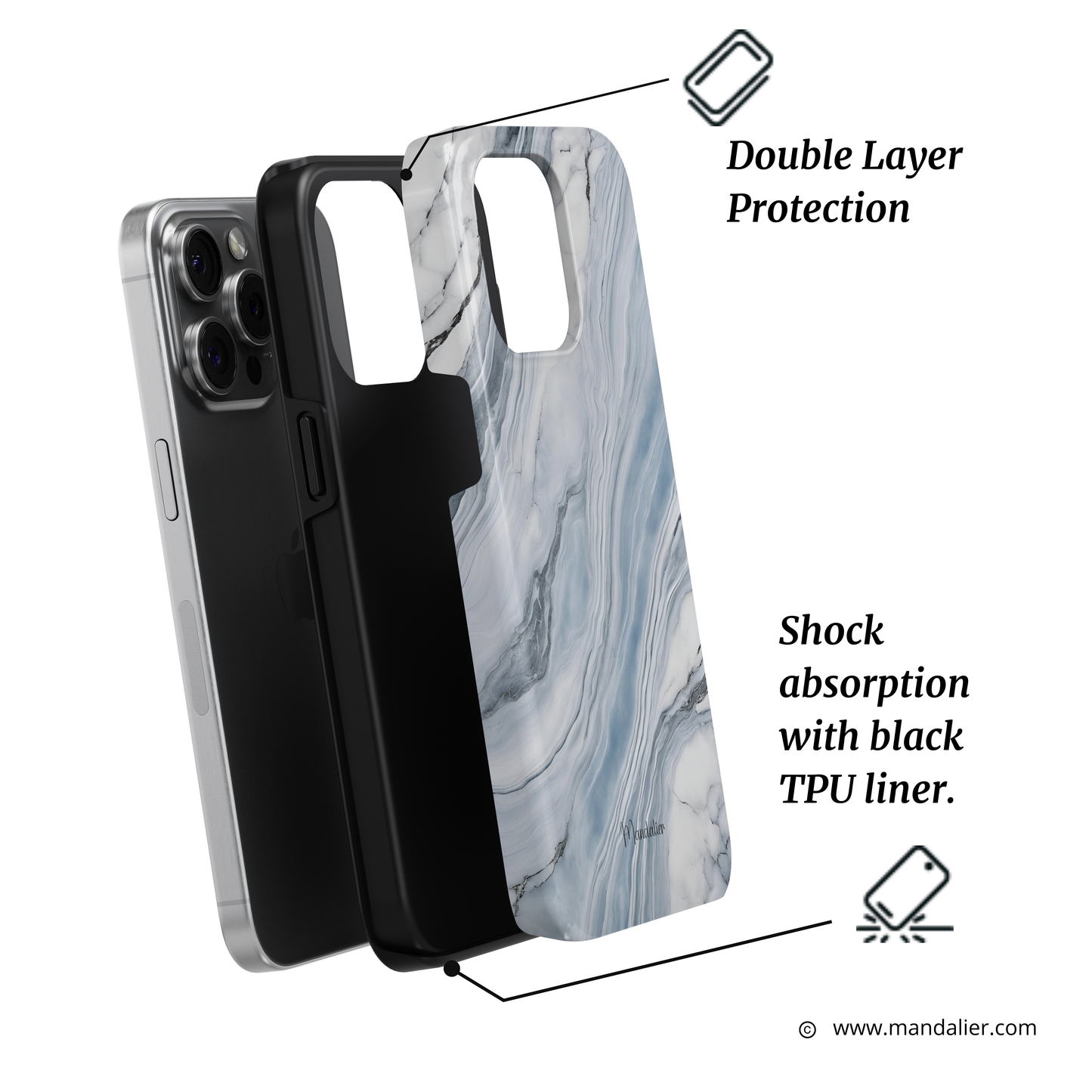 MagSafe Tough Phone Case|Arctic Veins