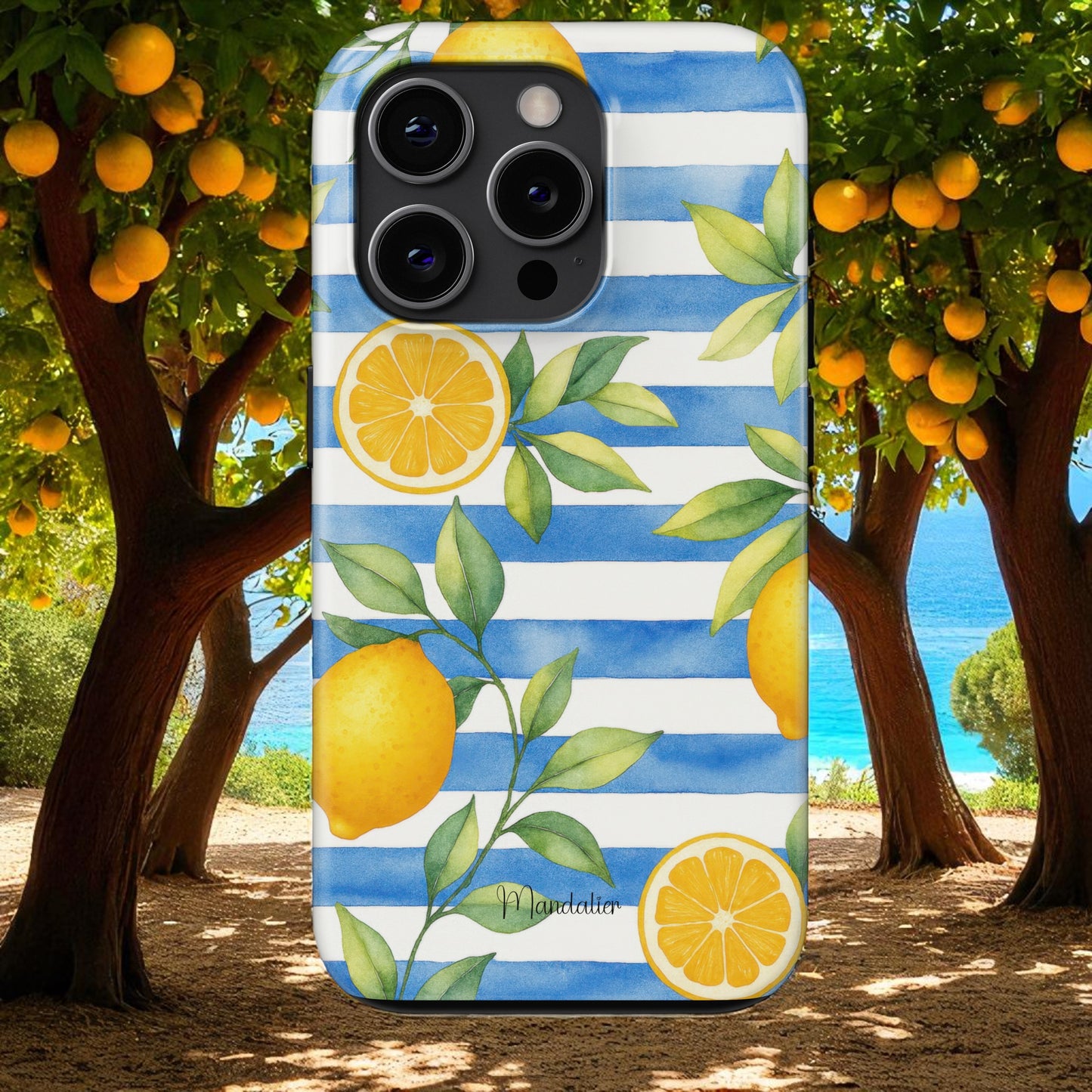 Tough Phone Case|Blue Citrus Charm