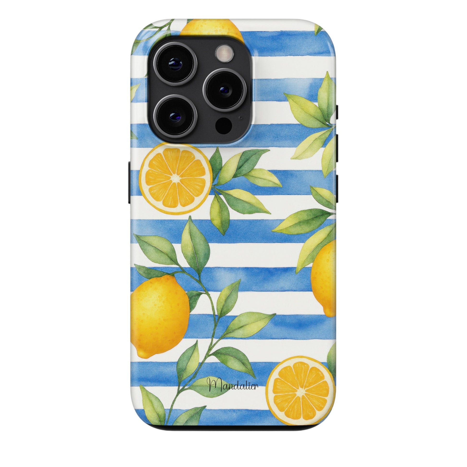 Blue Citrus Charm Phone Case – MagSafe & Tough Options Blue Citrus Charm Phone Case – MagSafe & Tough Options