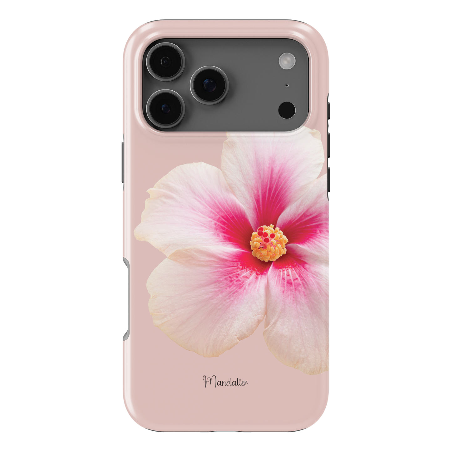 Blush Pink Hibiscus Phone Case – Island Bloom Collection | MagSafe & Tough