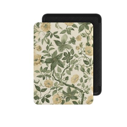Custom Kindle case personalised with your own photo or Mandalier design, premium vegan leather folio cover with 360° protection and reading strap