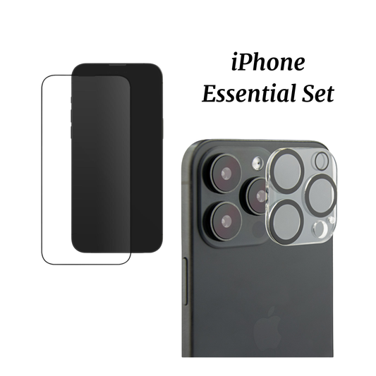 iPhone Essential Set by Mandalier — premium screen protector and camera protector bundle offering full device protection in a sleek, minimalist design.