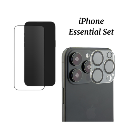 iPhone Essential Set by Mandalier — premium screen protector and camera protector bundle offering full device protection in a sleek, minimalist design.