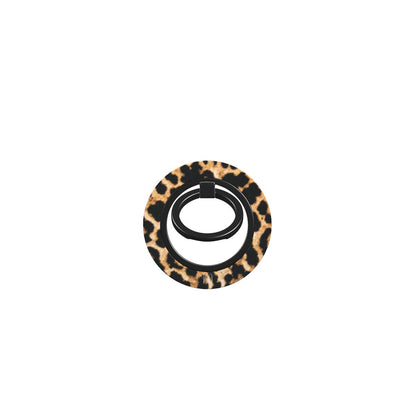 Leopard Luxe Ring Holder – Stylish leopard print grip accessory for secure phone handling.