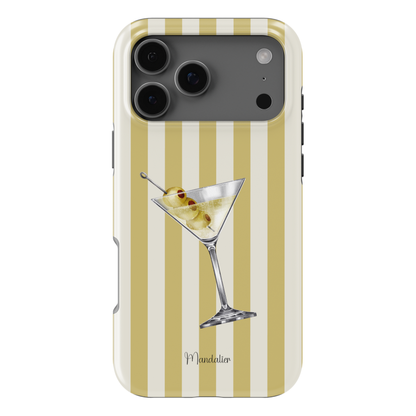 Martini phone case with elegant cocktail-inspired design, available in MagSafe and tough dual-layer protective options, designed in Malta