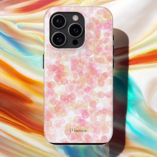 Tough Phone Case|Pink Bubbles Burst