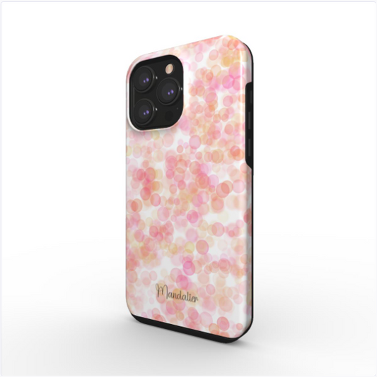 Tough Phone Case|Pink Bubbles Burst