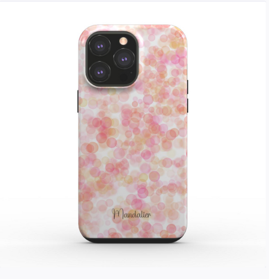 Tough Phone Case|Pink Bubbles Burst