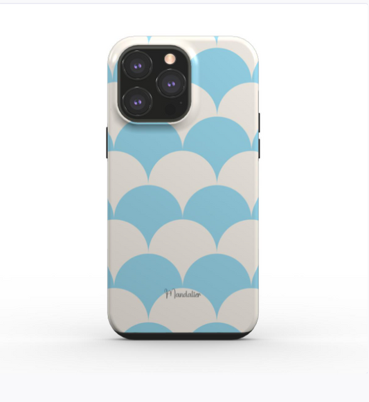 Tough Phone Case|Geometric Wave Harmony