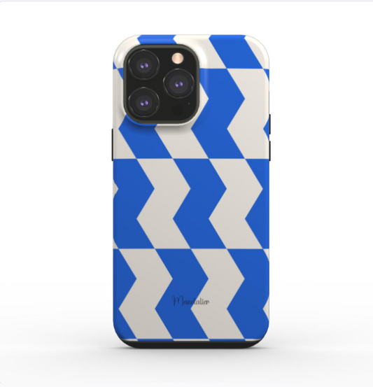 Tough Phone Case|Geometric Zigzag Vibes