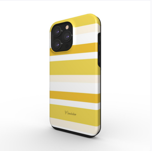 Tough Phone Case|Yellow Sunshine Lines