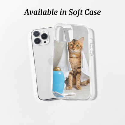 Custom transparent soft TPU phone case by Mandalier — personalized design with full protection and clear finish.